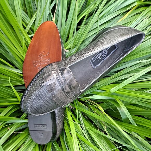 Giorgio Brutini | Italian Leather Green Oxford Shoes 11 D
